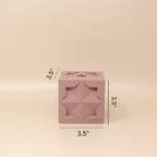 Islamic Geometric Base/Candle Holder - Cube/Pink