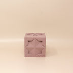 Islamic Geometric Base/Candle Holder - Cube/Pink
