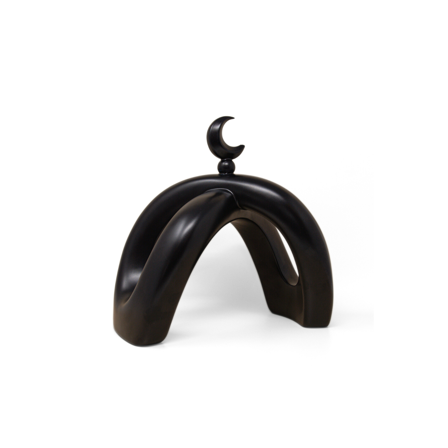 Crescent Knot Sculpture: Black