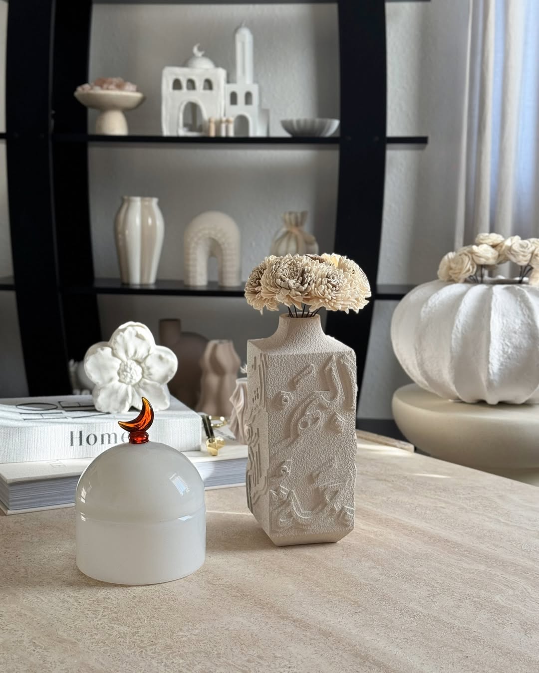 Artisan Calligraphy Vase Off-White