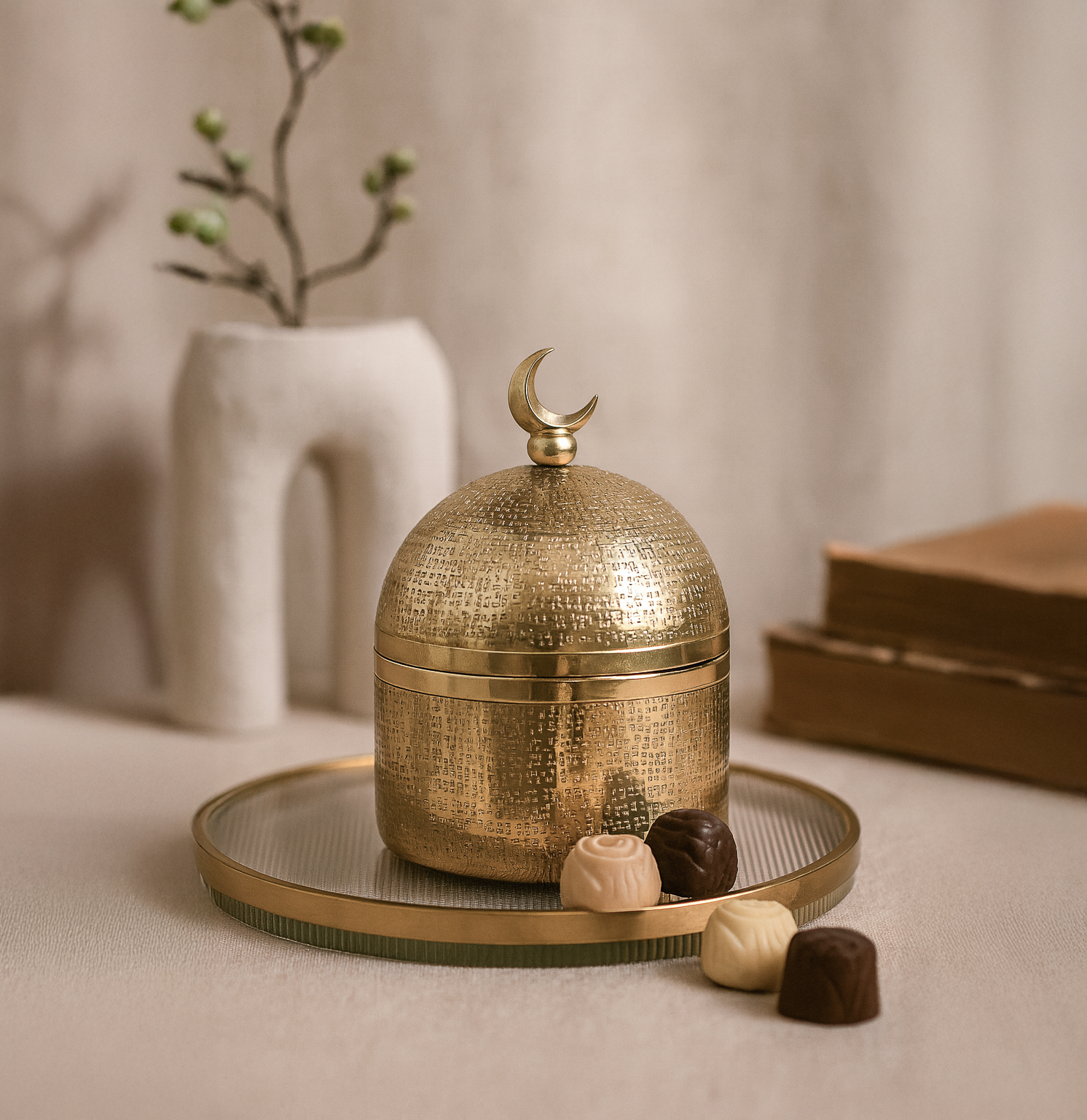 Golden Moon Dome: Textured Finish