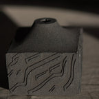 Artisan Calligraphy Base/Candle Holder Graphite / Charcoal