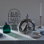 Crescent Knot Sculpture: Chrome