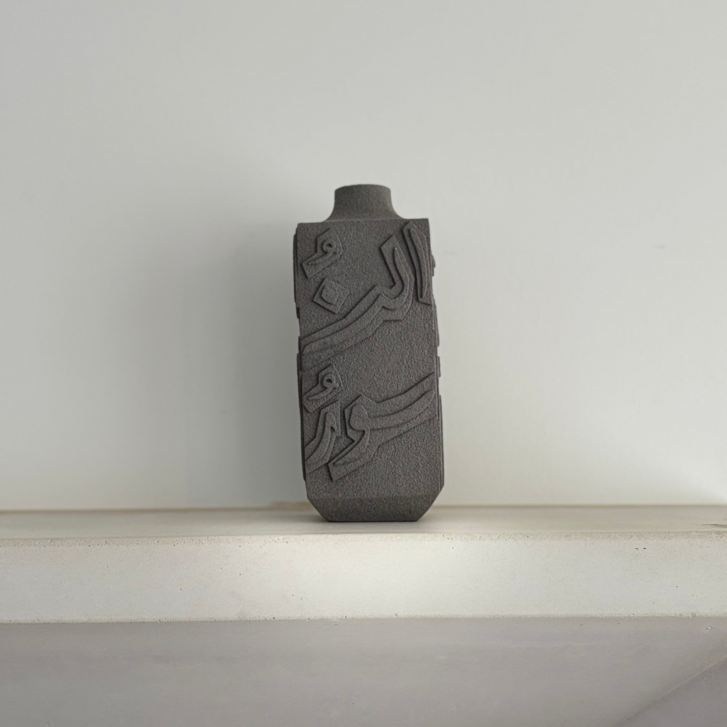 Artisan Calligraphy Vase Graphite