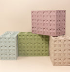Islamic Geometric Base/Candle Holder - Rectangle Light Blue