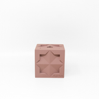 Islamic Geometric Base/Candle Holder - Cube/Pink