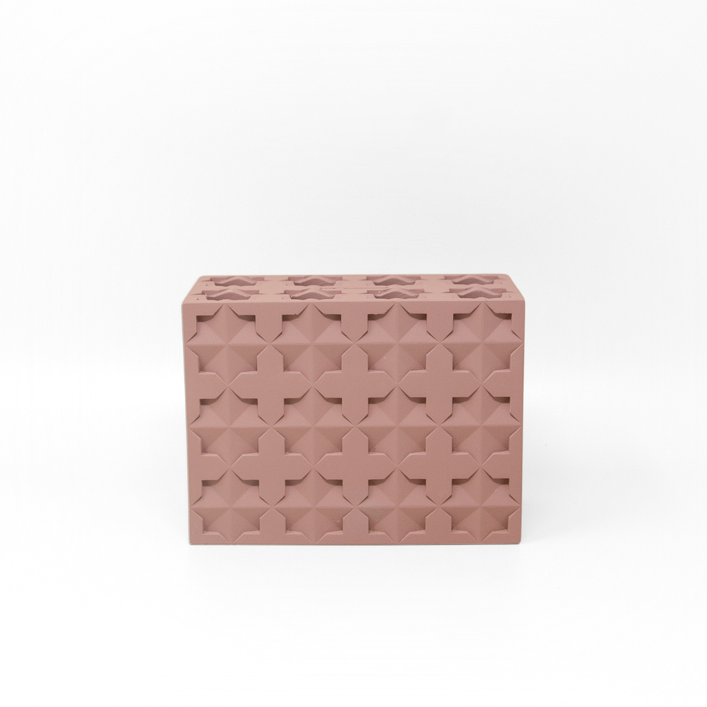 Islamic Geometric Base/Candle Holder - Rectangle/Pink