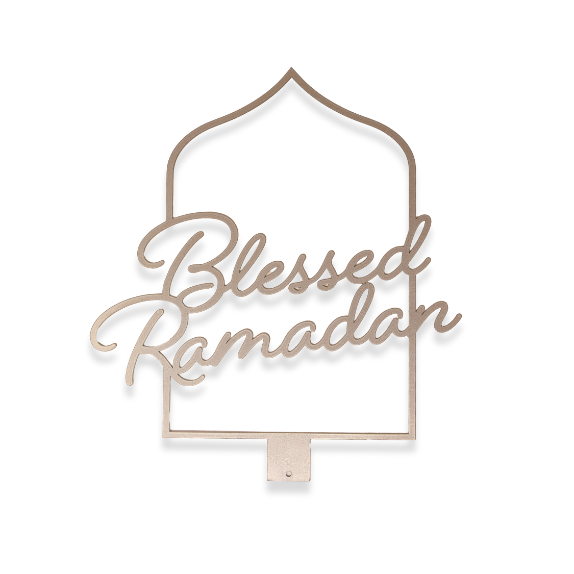 Blessed Ramadan English Calligraphy - Gold