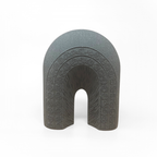 Calligraphy Arch Al-Asma-ul-Husna (Names of Allah) Base/ Sculpture  Graphite / Charcoal