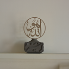 Artisan Calligraphy Base/Candle Holder Graphite / Charcoal