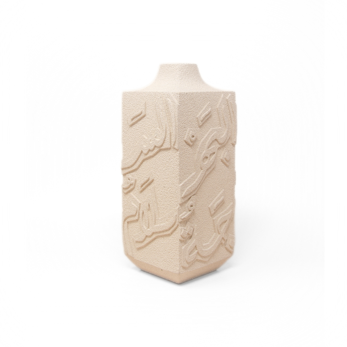 Artisan Calligraphy Vase Off-White
