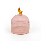 Glass Moon Dome Jar - Cotton Candy