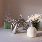 Crescent Knot Sculpture: Chrome