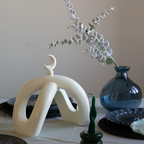 Crescent Knot Sculpture: Cream