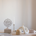 Crescent Knot Sculpture: Cream