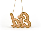 Eid Embroidery Ornament Golden Color backside