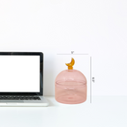 Glass Moon Dome Jar - Cotton Candy