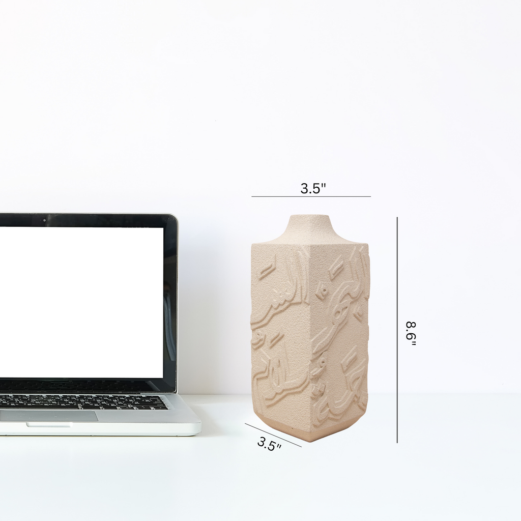 Artisan Calligraphy Vase Graphite