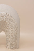Calligraphy Arch Al-Asma-ul-Husna (Names of Allah) Base/ Sculpture Natural Beige